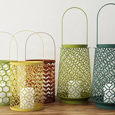 Geometric Lantern Set