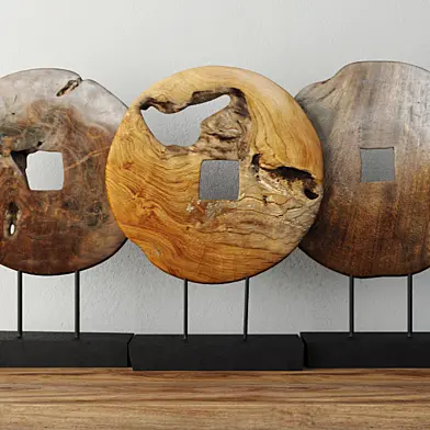 Teak Wood Table Top Decoration