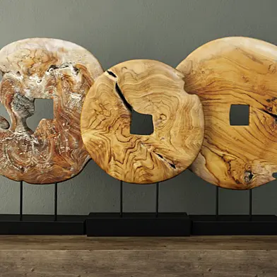 Teak Wood Table Top Decoration