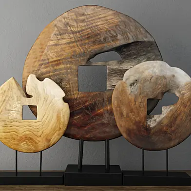 Teak Wood Table Top Decoration