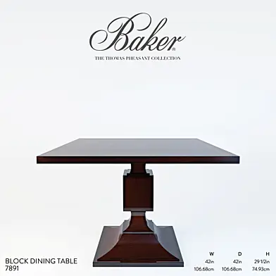 Blocking dining table №7891 / Baker by Thomas Pheasant
