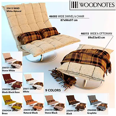 Кресло и оттоманка Woodnotes WIDE SWIVEL k CHAIR