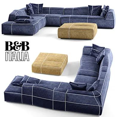 модульный диван b&b bend sofa