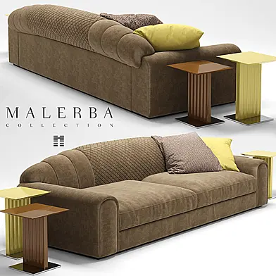 Диван, столики и картина malerba