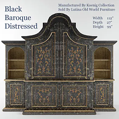 Black Baroque Distressed