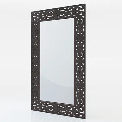 17TH C. SPANISH ARABESQUE MIRROR