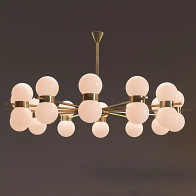 Винтажная люстра Vintage Twelve-Arm Chandelier by Stilnovo