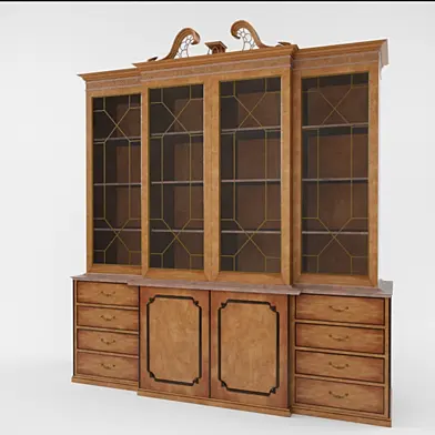 Сhippendale breakfront bookcase cz 628