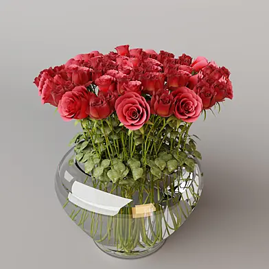 ROSES IN VASE