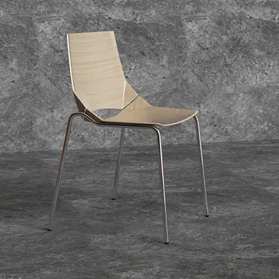 Plank paper chair