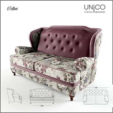 Cellini Unico диван 1700 мм