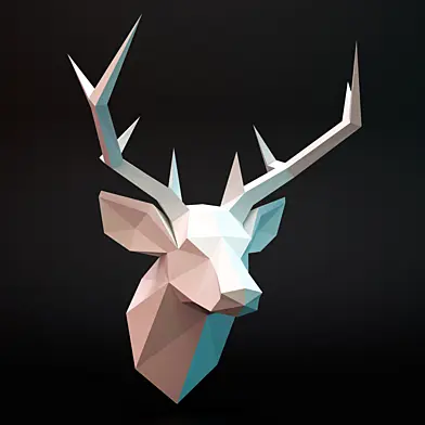 deer head lowpoly