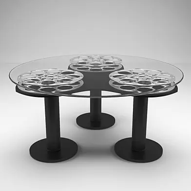 Triple Reel Coffee Table