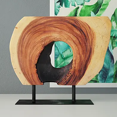 Wooden Decoration on Stand