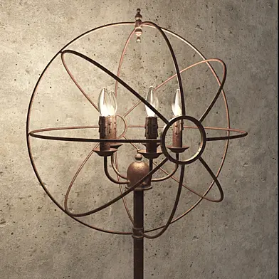 Gramercy iron orb floor lamp