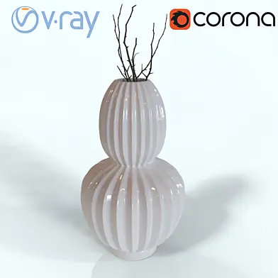 Ваза - Bloomingville Curve Geometric
