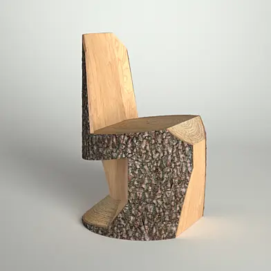 Log chair