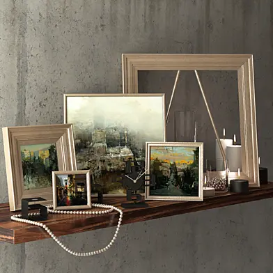 Декоративный набор с картинами Синь-Яо Цзэн / decorative set with Hsin-Yao Tseng pictures