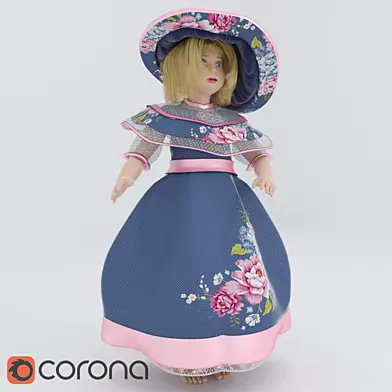 Кукла в шляпе