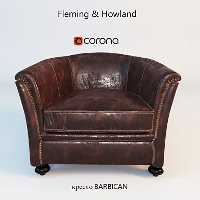 BARBICAN АНГЛИЙСКОЕ КРЕСЛО  FLEMING & HOWLAND