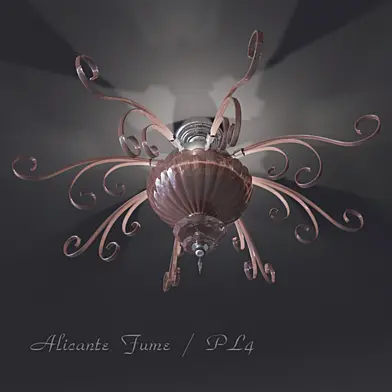 Люстра Alicante Fume / PL4 - Euroluce Lampadari