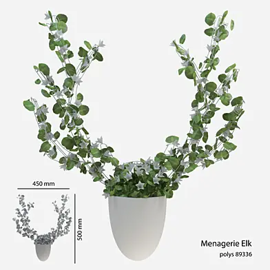 Настенная ваза Menagerie Elk