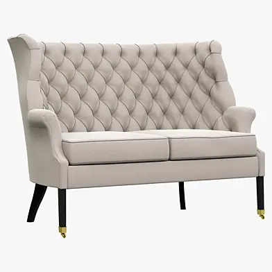 Restoration Hardware 19th C. English Wing Settee