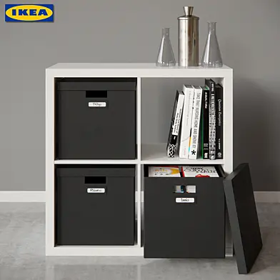 KALLAX Shelving Unit & TJENA