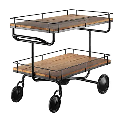 bar trolley Restoration Hardware