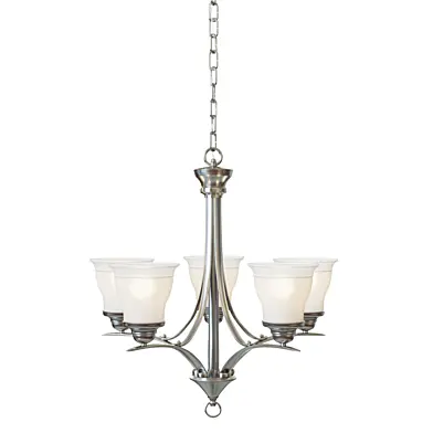 Trinity 5 Light Brush Nickel Chandelier