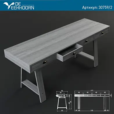 De Eekhoorn Home.Стол "SIDETABLE BLACK"