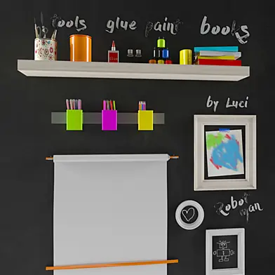 Charcoal board paint