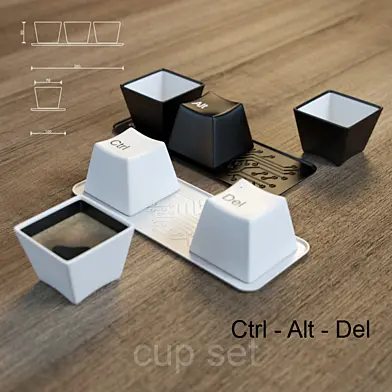 Набор чашек "CTRL-ALT-DEL"
