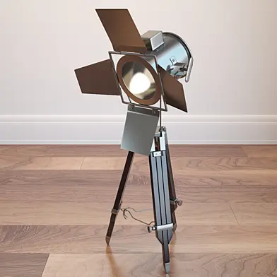 Modrest Avedon Chrome and Black Table Lamp