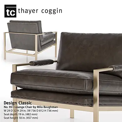 951 Design Classic Lounge Chair by Milo Baughman