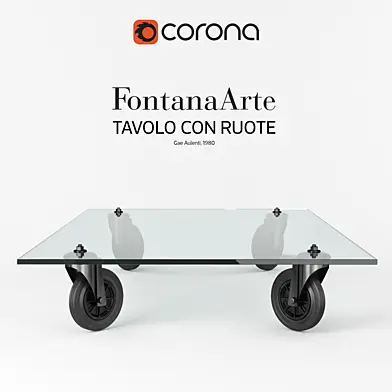 FontanaArte - Tavolo con Ruote