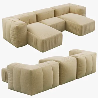 Restoration Hardware Preconfigured Fulham Upholstered U-Chaise Sectional