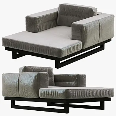 Restoration Hardware Durrell Leather Chaise