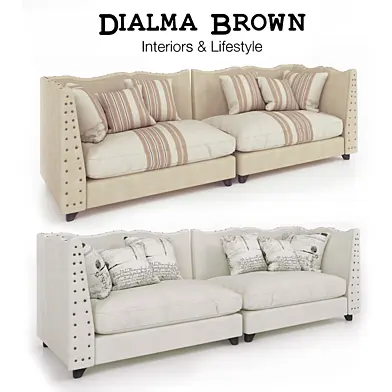 Диван Dialma Brown (в двух цветах)