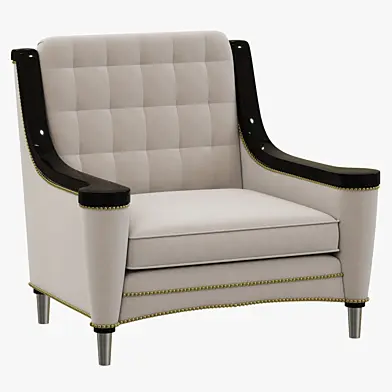 Francesco Molon ARMCHAIR WITH CARVING P521