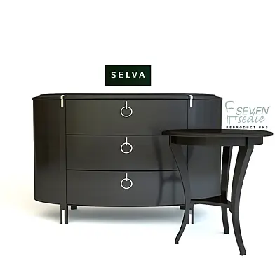 тумба Selva столик Seven sedie