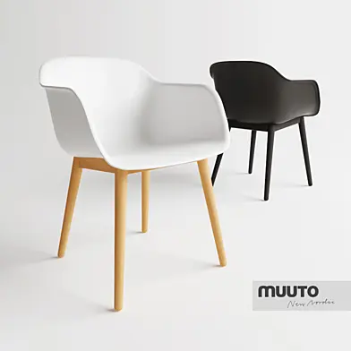 FIBER ARMCHAIR - WOOD BASE