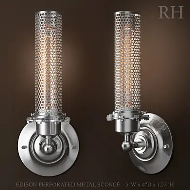 EDISON PERFORATED METAL SCONCE