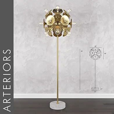Arteriors keegan floor lamp