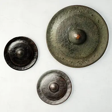19th Century Laos Bronze Gongs