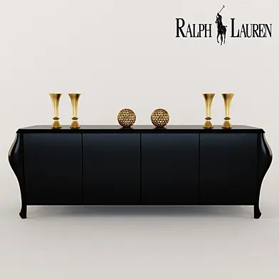 console and decorative objects