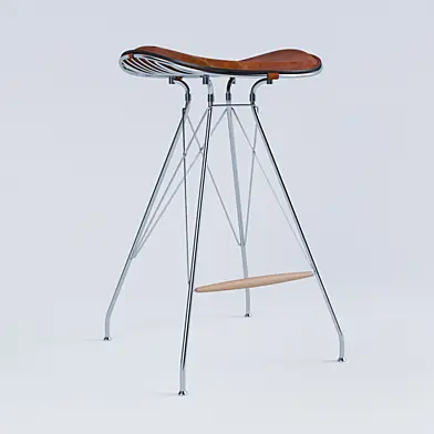Wire Bar Stool by Overgaard & Dyrman
