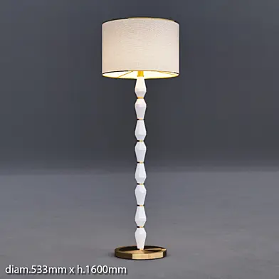 Roar + Rabbit Faceted Glass Floor Lamp