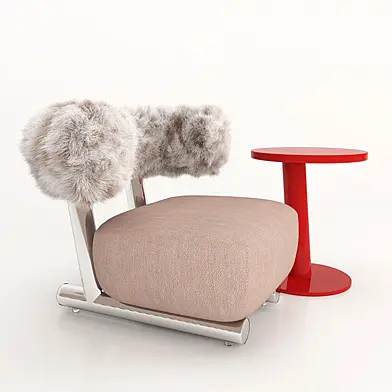 Pipe armchair