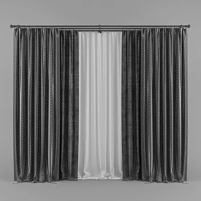 Black curtain 66